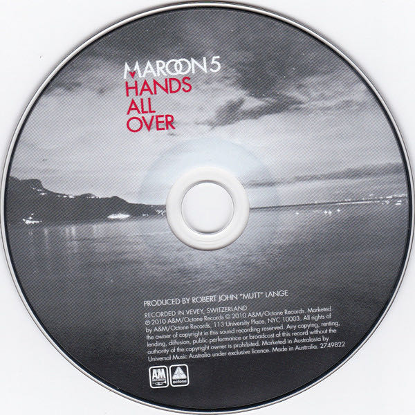 Hands All Over - Maroon 5 (CD - 44) music collectible [Barcode 602527498225] - Main Image 4