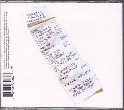 Anomie & Bonhomie - Scritti Politti (CD) music collectible [Barcode 724384748821] - Main Image 2