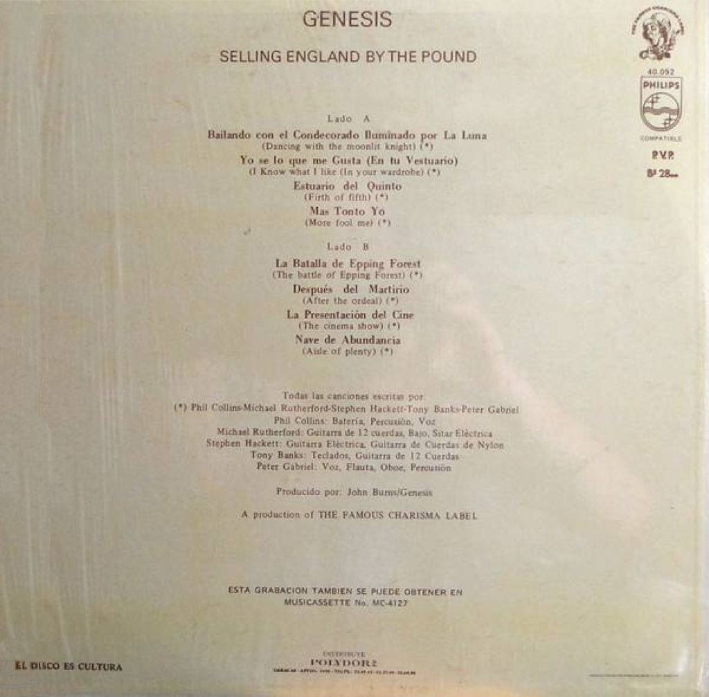 Selling England by the Pound - Genesis (MP3 - 54) music collectible - Main Image 2