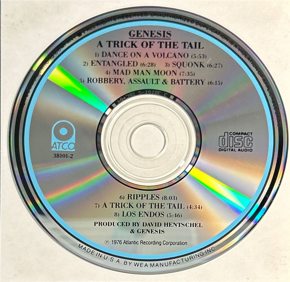 A Trick of the Tail - Genesis (CD - 52) music collectible [Barcode 075679041524] - Main Image 4