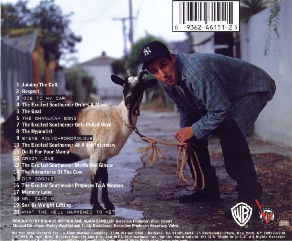 What The Hell Happened To Me? - Adam Sandler (CD - 75) music collectible - Main Image 2
