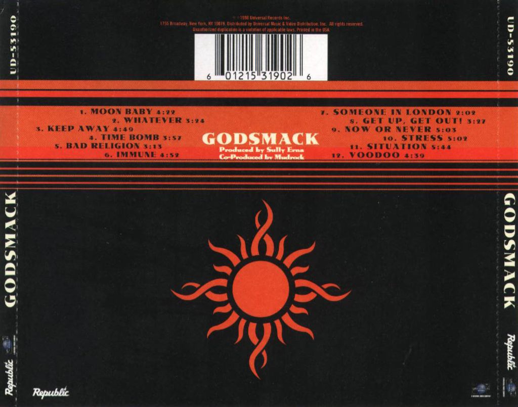 Godsmack - Godsmack (CD - 55:43) music collectible [Barcode 601215319026] - Main Image 2