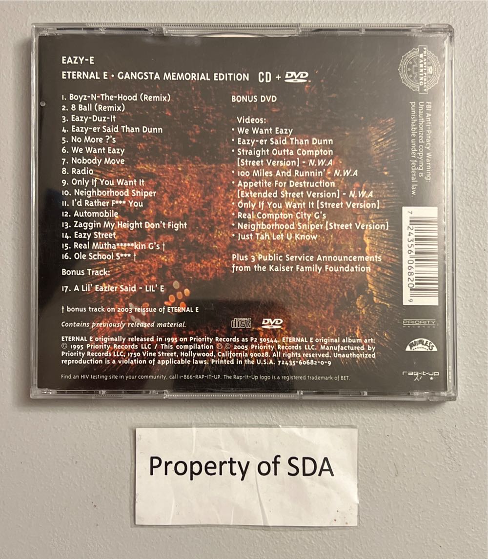 Eternal E: Gangsta - Eazy-E (CD) music collectible [Barcode 724356068209] - Main Image 2