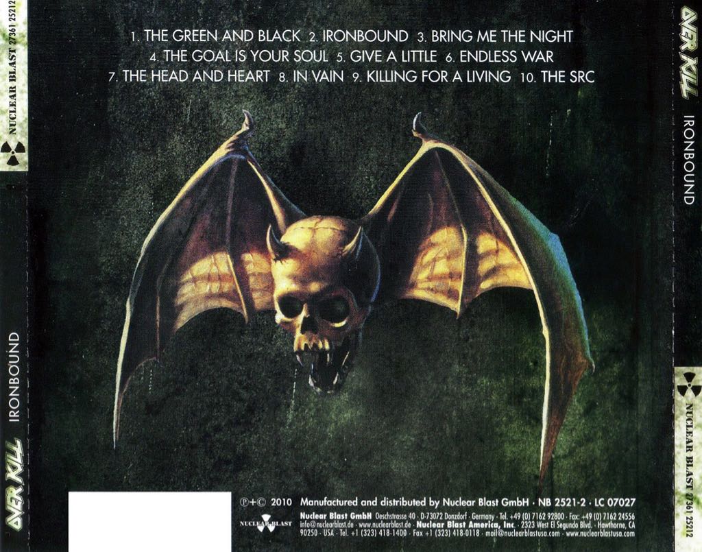 Ironbound - Overkill (CD - 58) music collectible [Barcode 727361252120] - Main Image 2