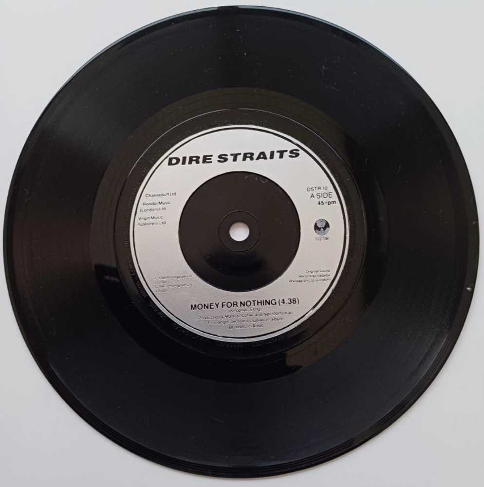 03 - 7” Single - Dire Straits - Money For Nothing - Dire Straits (7” - 9) music collectible [Barcode 042288091677] - Main Image 3