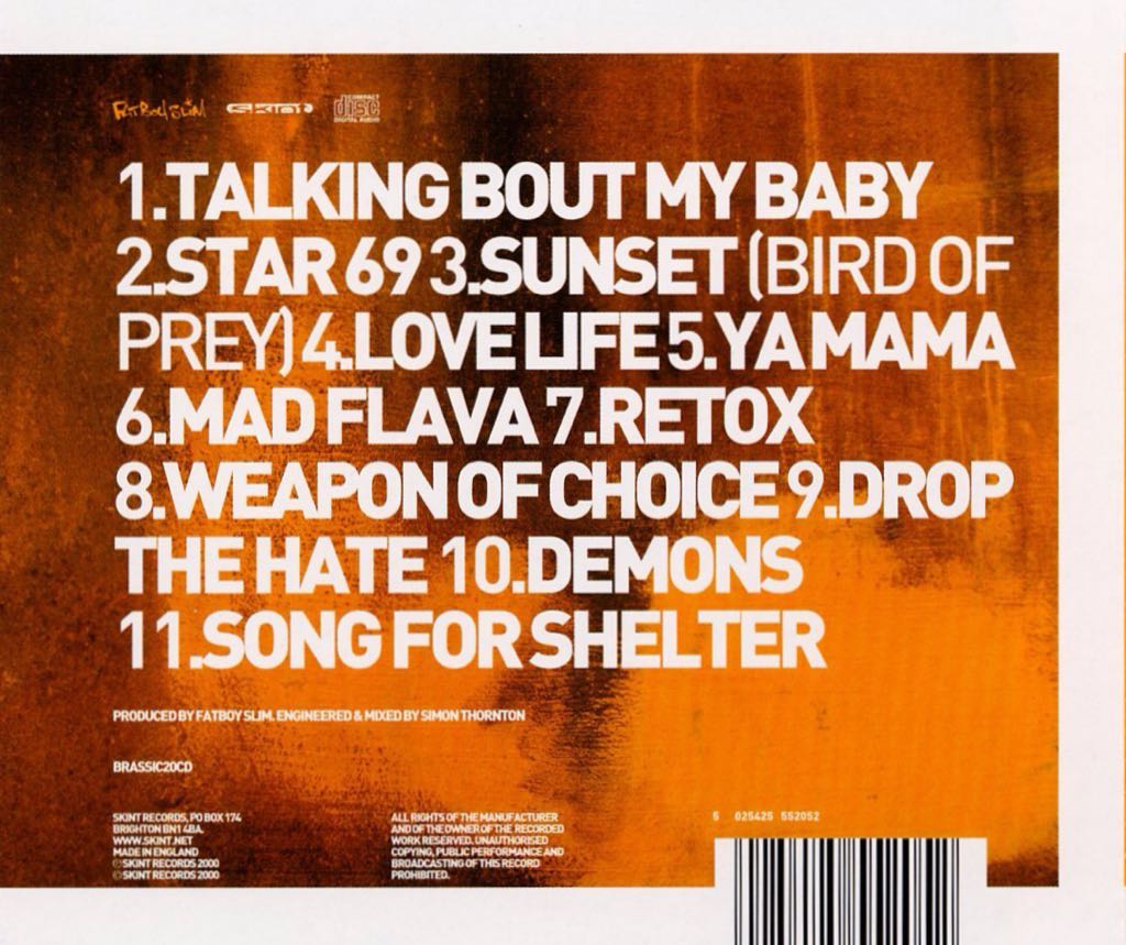 Halfway Between The Gutter And The Stars - Fatboy Slim (CD - 68) music collectible [Barcode 724385046025] - Main Image 2