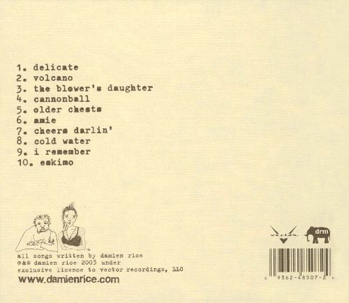 O - Damien Rice (12”) music collectible [Barcode 603497862016] - Main Image 2