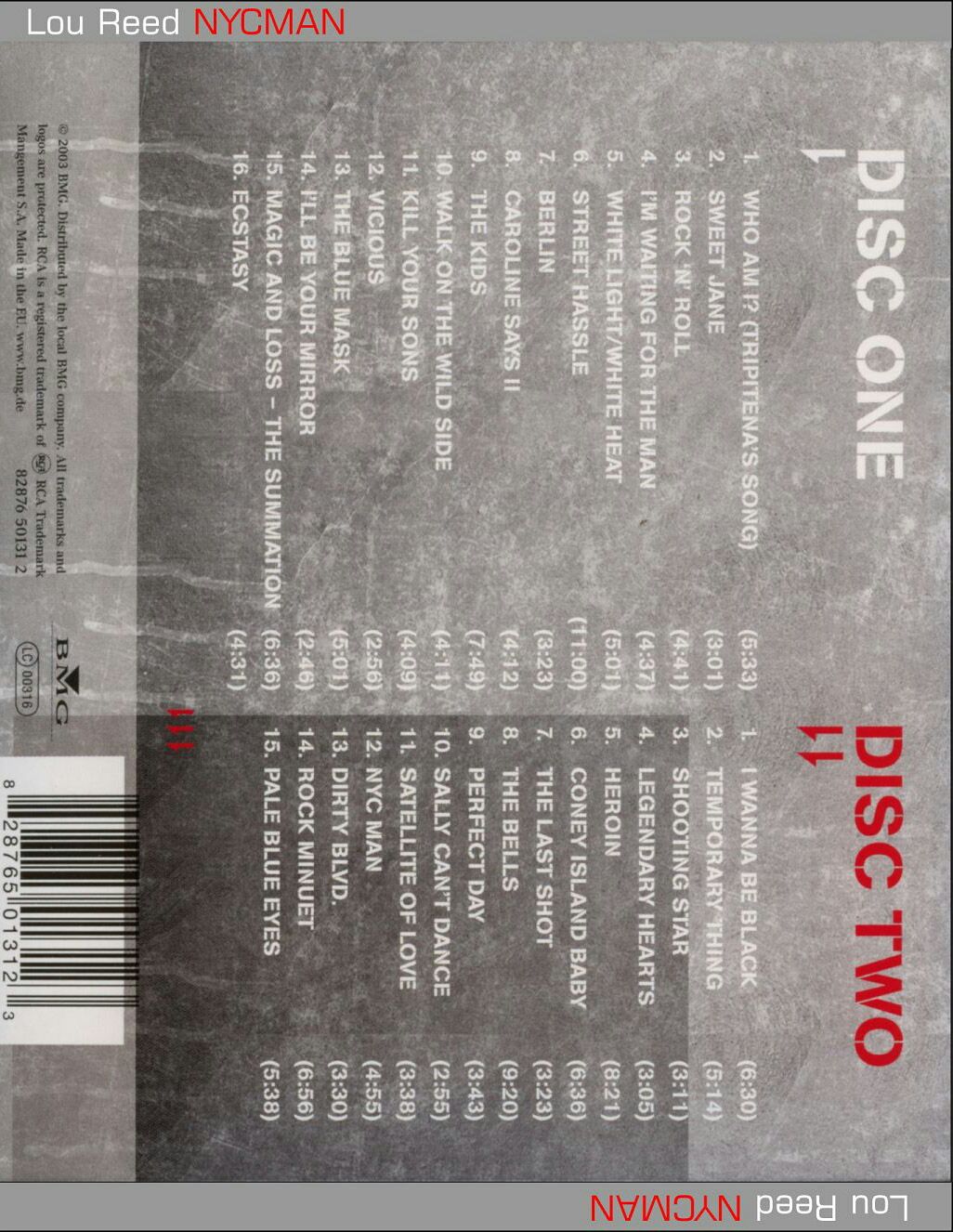 NYC Man: Ultimate Collection - Lou Reed (CD) music collectible [Barcode 828765013123] - Main Image 2