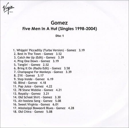 Five Men In A Hut - Gomez (CD) music collectible [Barcode 094637206126] - Main Image 2