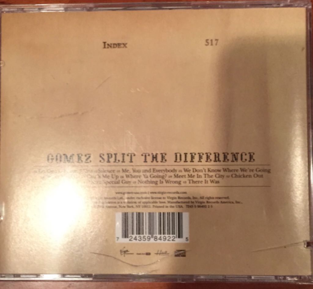 Split The Difference - Gomez (CD) music collectible - Main Image 2