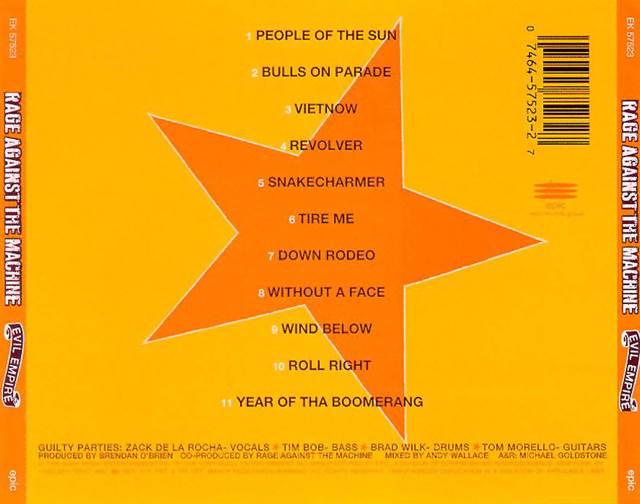 Evil Empire - Rage Against The Machine (CD - 46) music collectible [Barcode 5099748102621] - Main Image 2