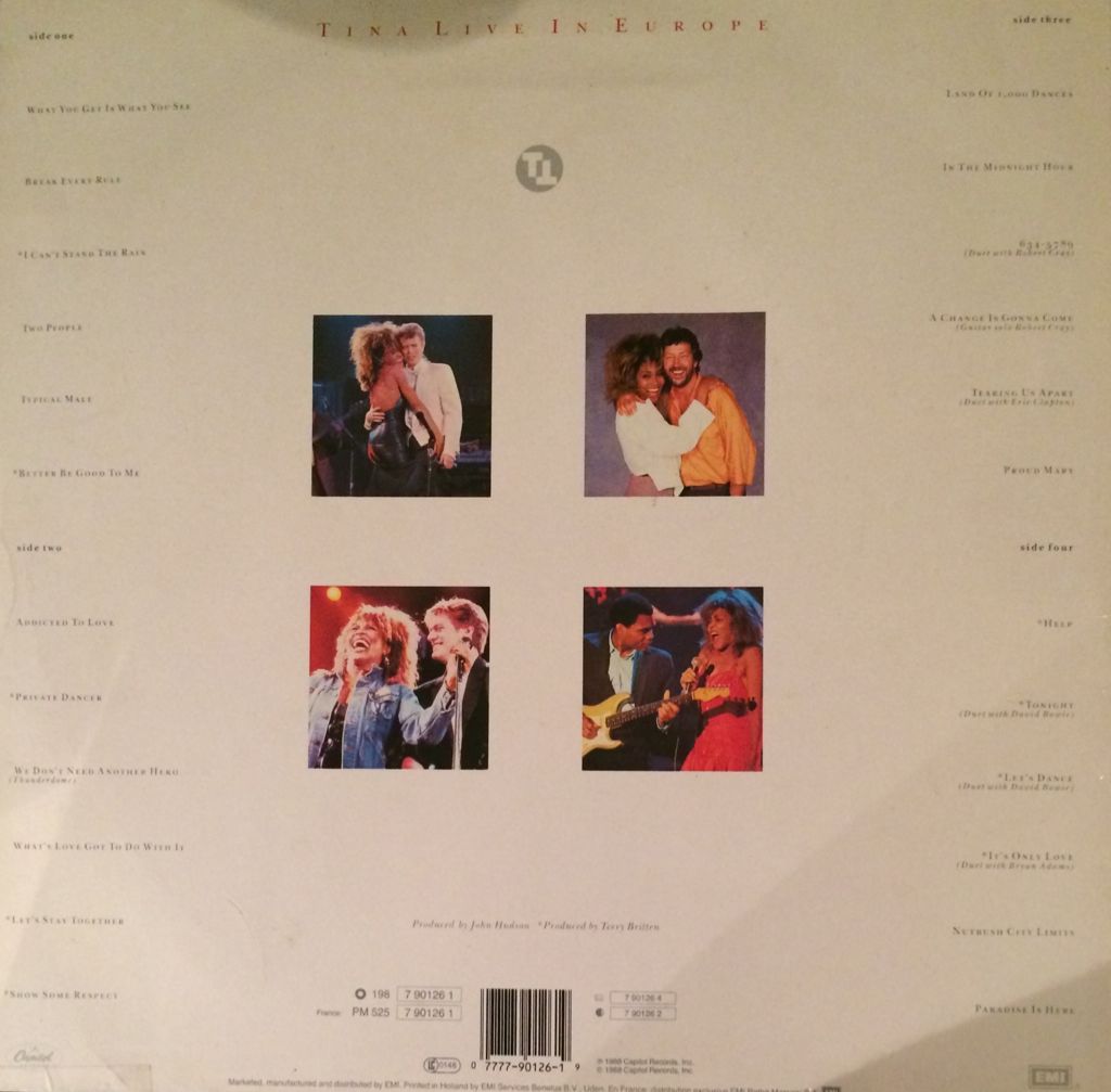 Tina Live In Europe 1 - Turner, Tina (Cassette) music collectible - Main Image 2