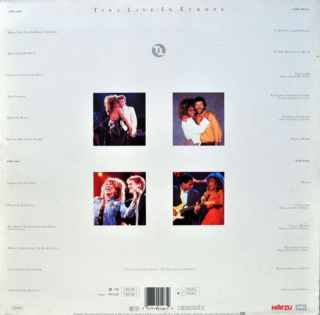 Tina Live In Europe - Tina Turner (12”) music collectible - Main Image 2