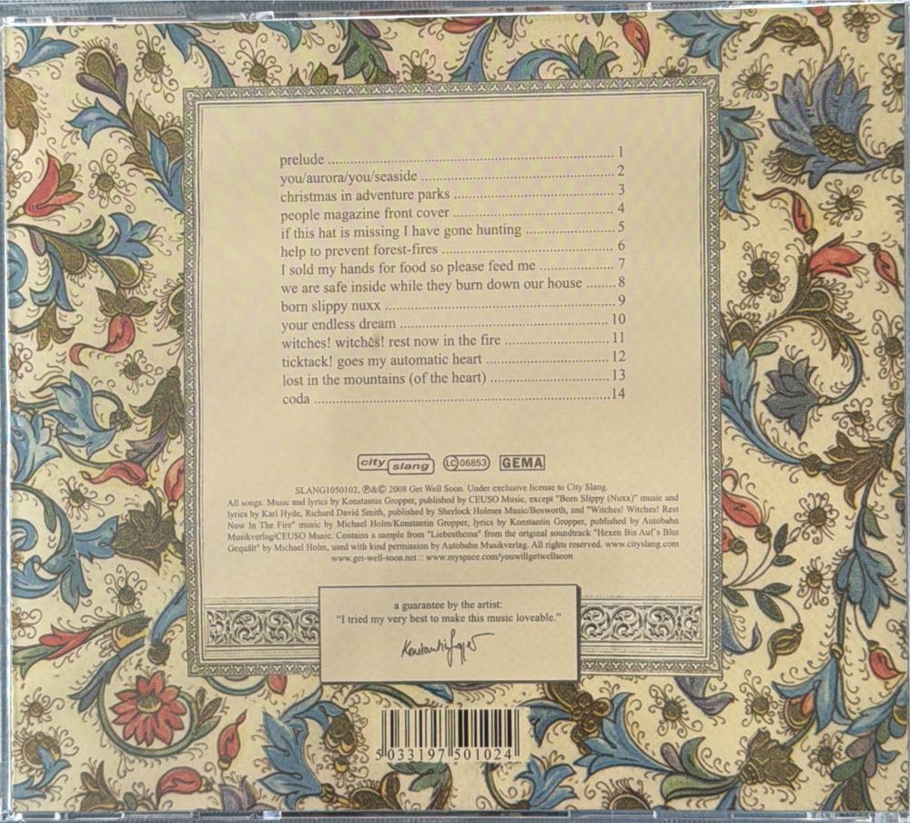 Rest Now, Weary Head! - Get Well Soon (CD) music collectible [Barcode 5033197501024] - Main Image 2
