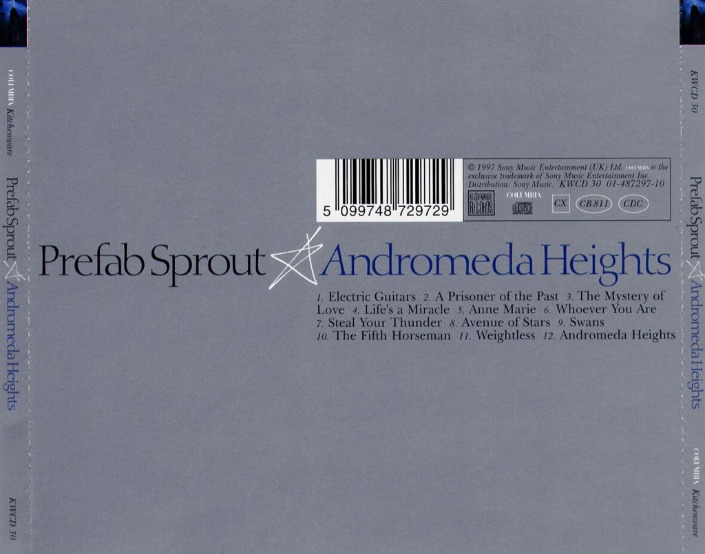 Andromeda Heights - Prefab Sprout (CD) music collectible [Barcode 5099748729729] - Main Image 2