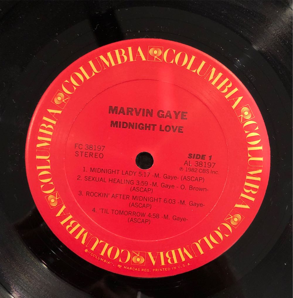 Midnight Love (US LP) - Marvin Gaye (12”) music collectible [Barcode 074643819718] - Main Image 3