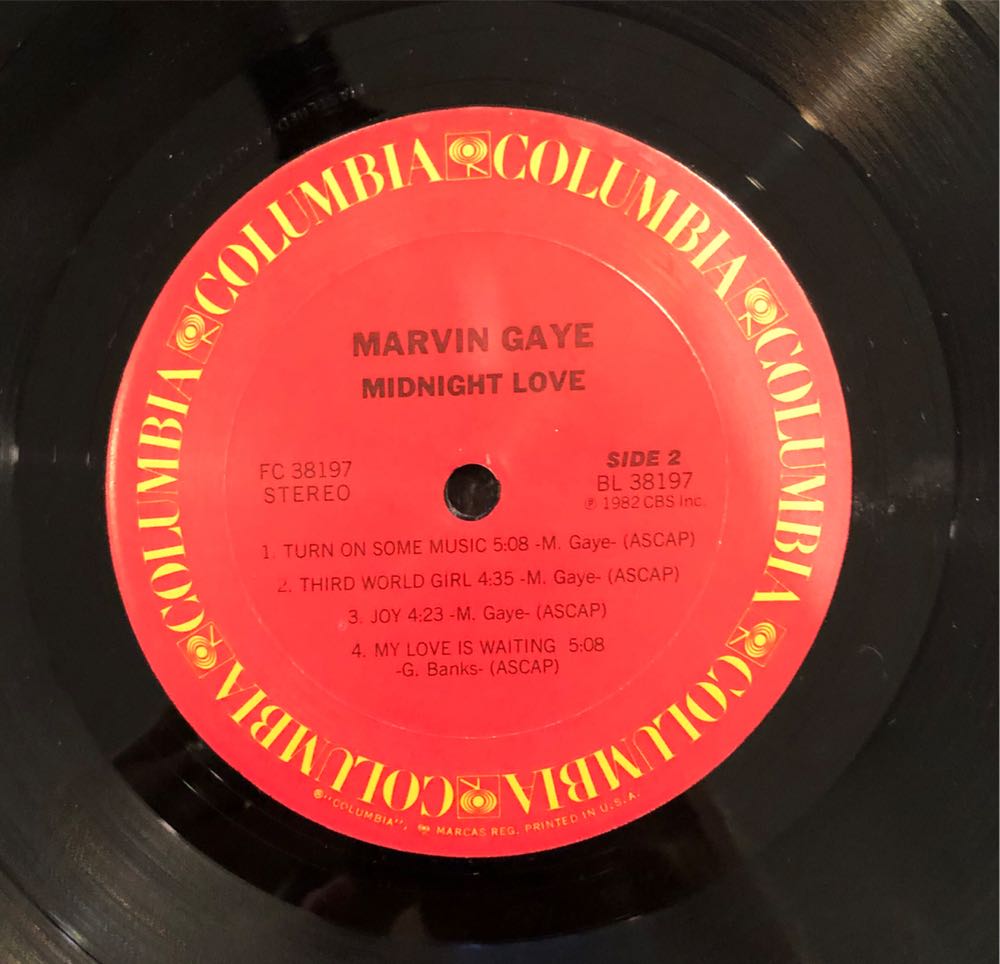 Midnight Love (US LP) - Marvin Gaye (12”) music collectible [Barcode 074643819718] - Main Image 4