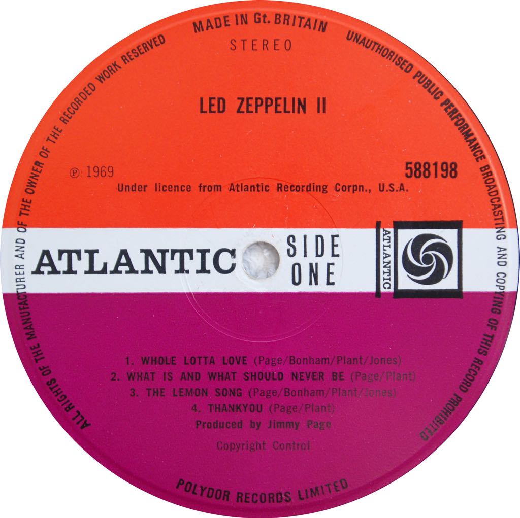 Led Zeppelin II - Led Zeppelin (12” - 4124) music collectible - Main Image 2