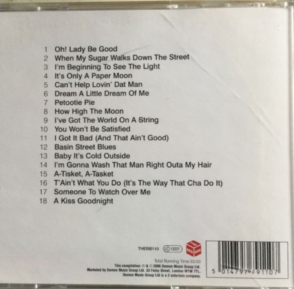 Ella Fitzgerald - Ella Fitzgerald (12”) music collectible [Barcode 5014797791107] - Main Image 2