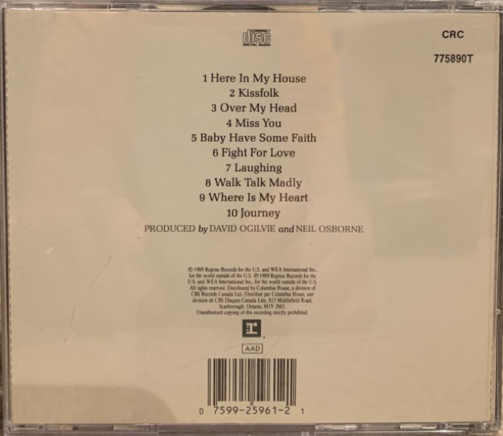 Fight For Love - 54-40 (CD - 44) music collectible [Barcode 075992596121] - Main Image 2