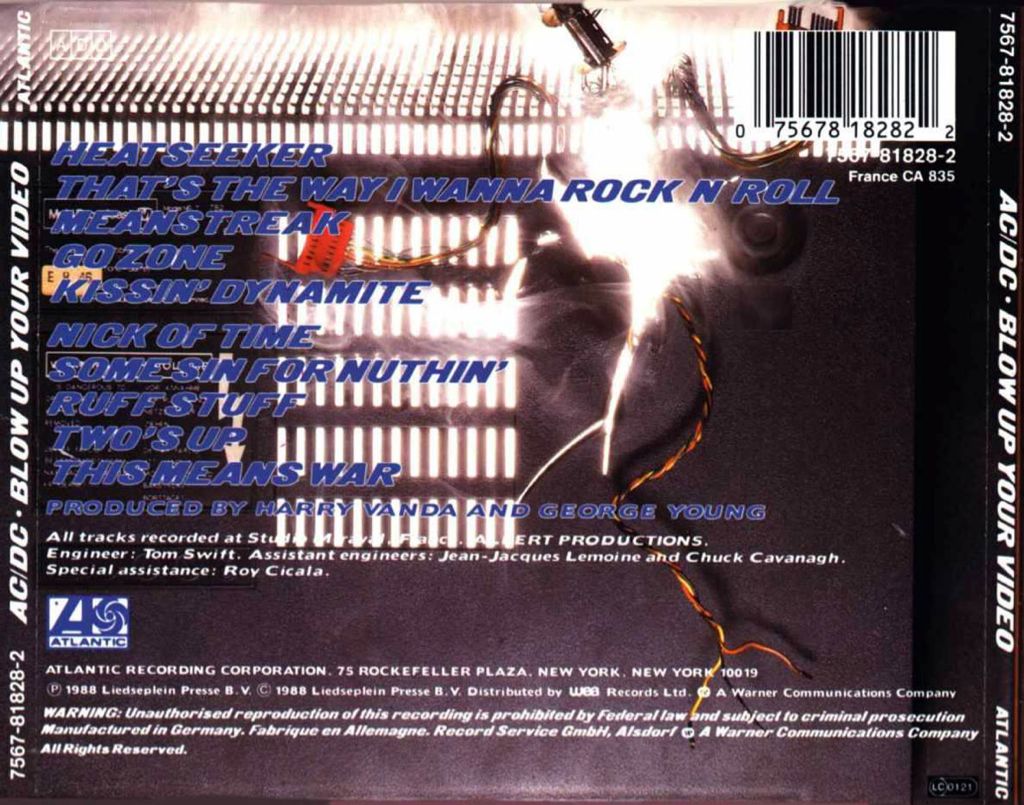 Blow Up Your Video - AC/DC (MP3 - 43) music collectible [Barcode 077774897723] - Main Image 2