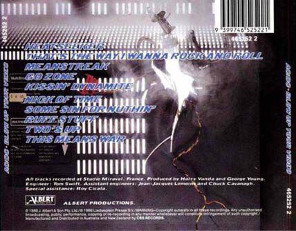 Blow Up Your Video - AC/DC (CD - 4259) music collectible [Barcode 5099751077022] - Main Image 2