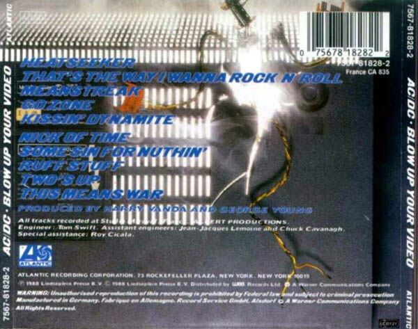Blow Up Your Video - AC/DC (CD) music collectible [Barcode 9397603365720] - Main Image 2
