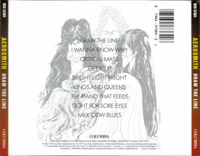 Draw The Line (24 Bit Remastered) - Aerosmith (CD) music collectible [Barcode 886972368320] - Main Image 2
