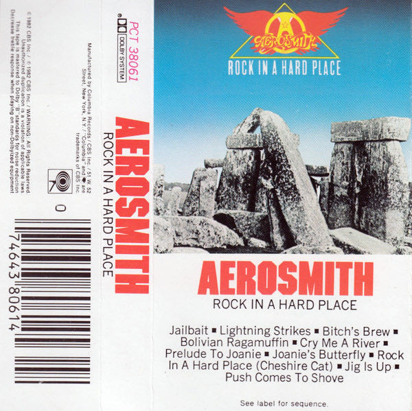 Rock In A Hard Place - Aerosmith (Cassette - 40) music collectible [Barcode 074643806145] - Main Image 2