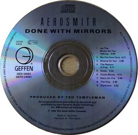 Done With Mirrors - Aerosmith (CD - 3550) music collectible [Barcode 720642409121] - Main Image 3