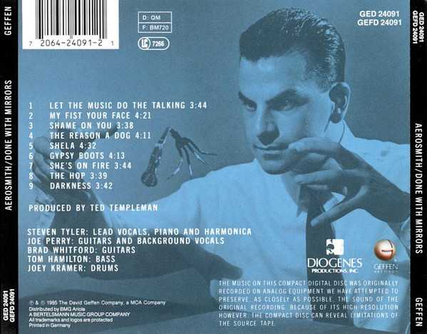 Done With Mirrors - Aerosmith (CD - 3550) music collectible [Barcode 720642409121] - Main Image 4