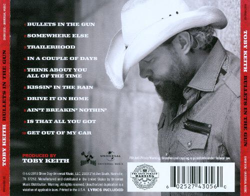 Bullets In The Gun - Toby Keith (MP3) music collectible - Main Image 2