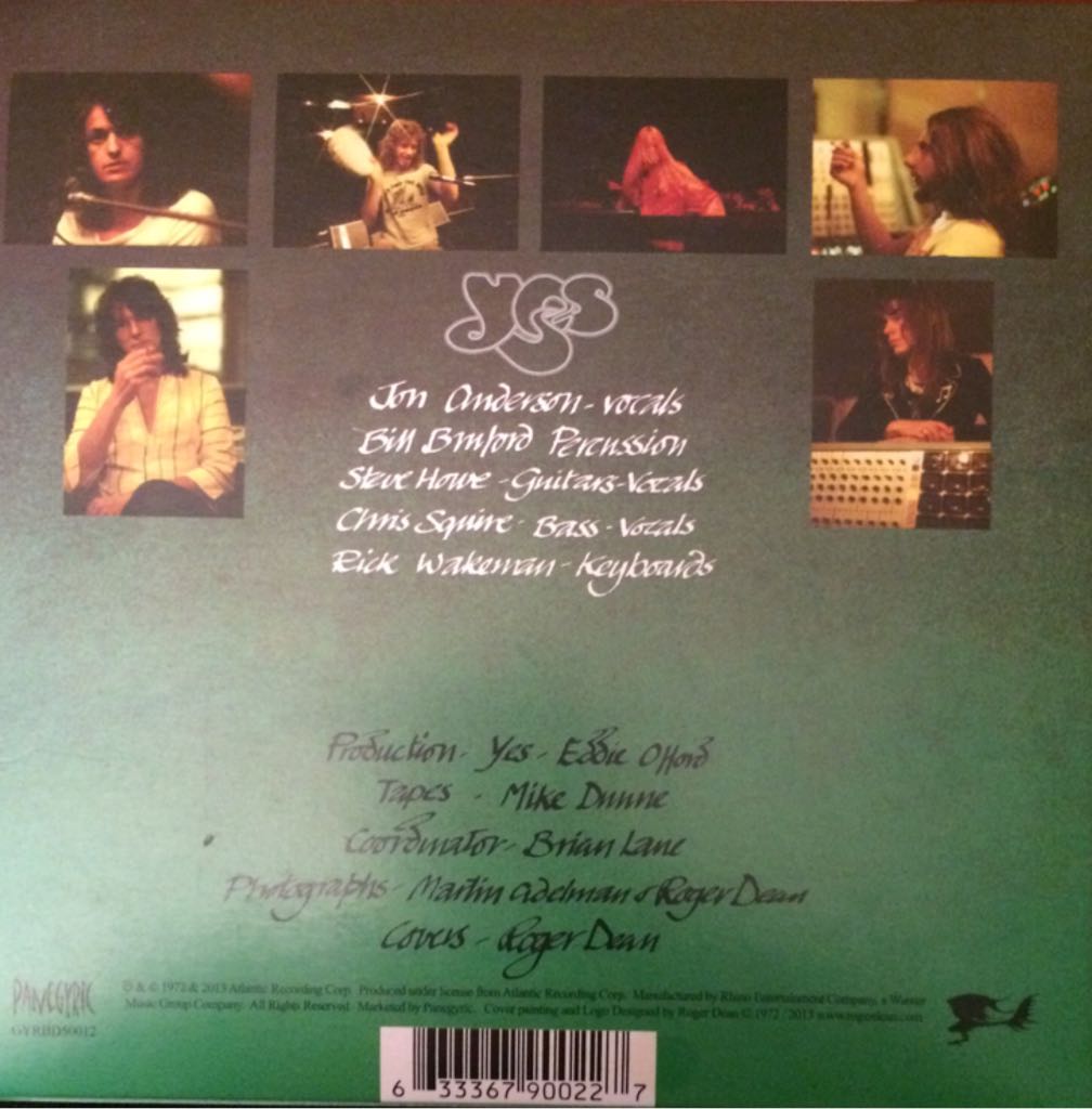 Close To The Edge - Yes music collectible - Main Image 2