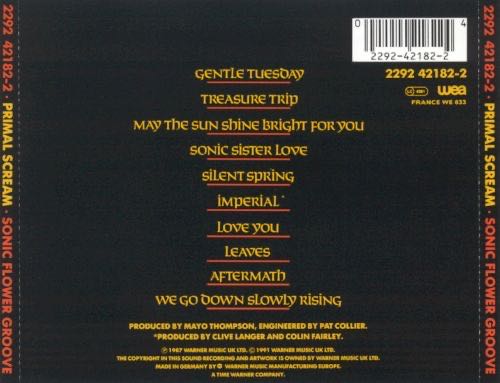 Sonic Flower Groove - Primal Scream (CD - 34) music collectible [Barcode 022924218224] - Main Image 2