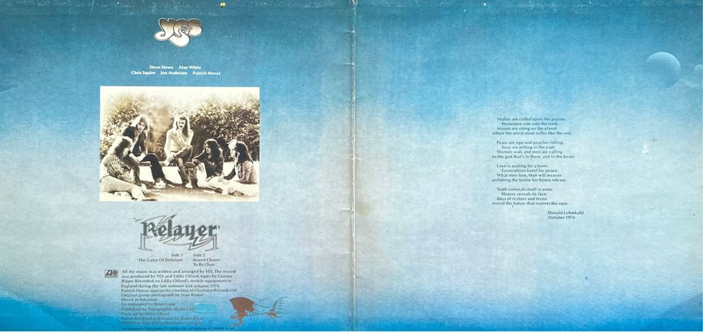 Relayer - Yes (12” - 40) music collectible - Main Image 3