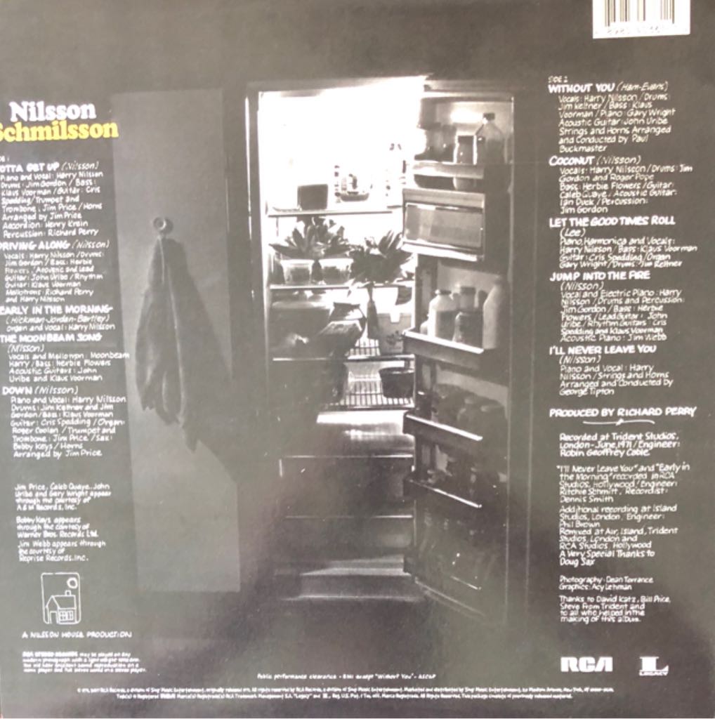 Nilsson Schmilsson - Nilsson, Harry (12”) music collectible [Barcode 889854036119] - Main Image 2