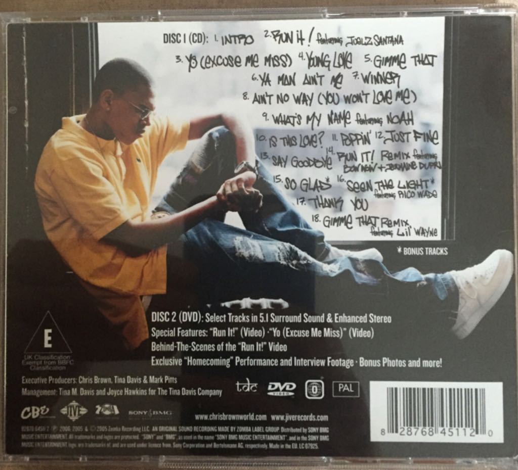 Chris Brown - Chris Brown (CD) music collectible [Barcode 828768451120] - Main Image 2
