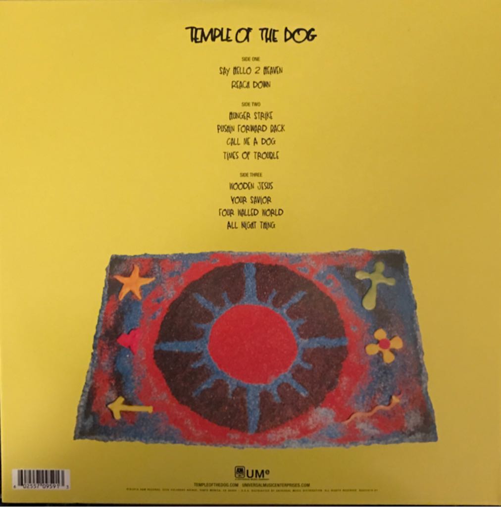 Temple Of The Dog (25th Anniversary) - Temple Of The Dog (12” - 55) music collectible [Barcode 602557095913] - Main Image 2