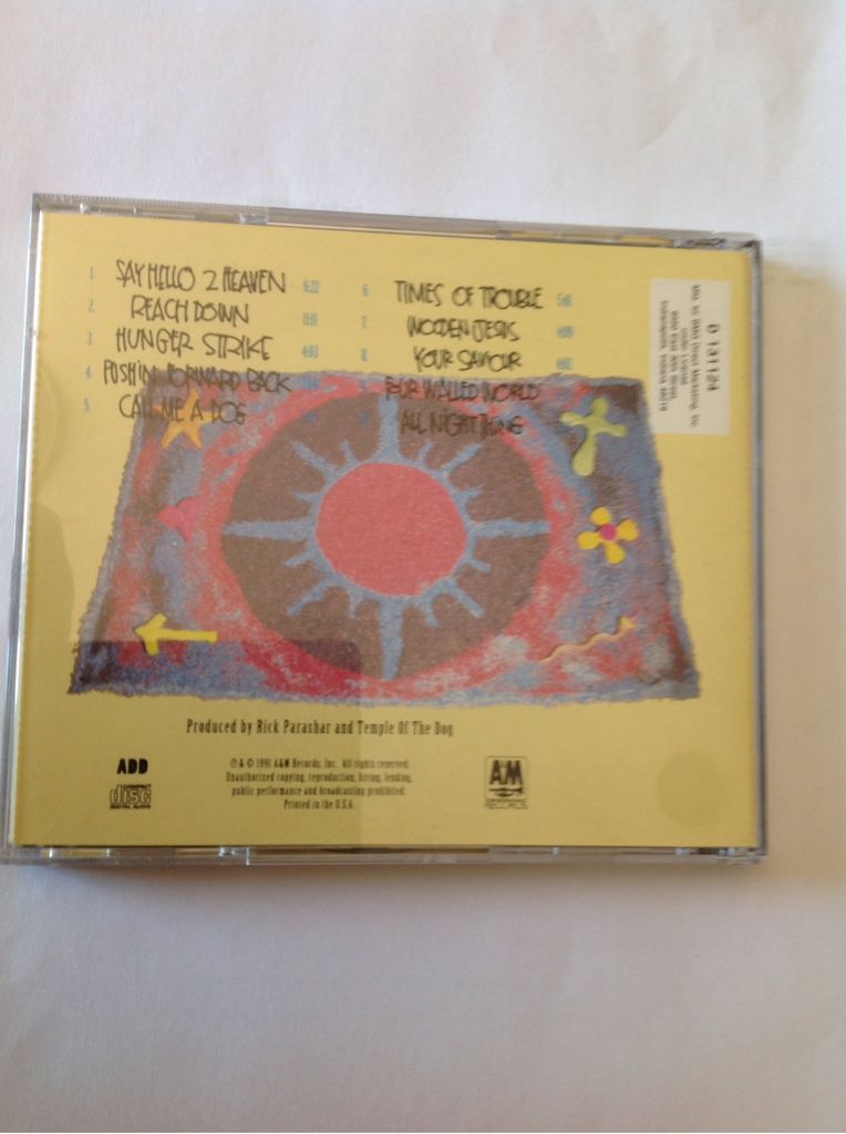 Temple Of The Dog - Temple Of The Dog music collectible - Main Image 2