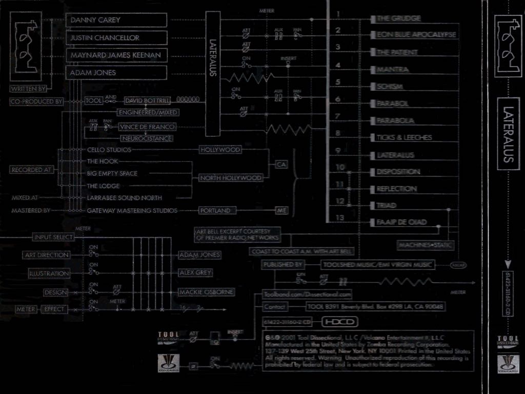 Lateralus - Tool (CD - 79) music collectible [Barcode 638592101326] - Main Image 2