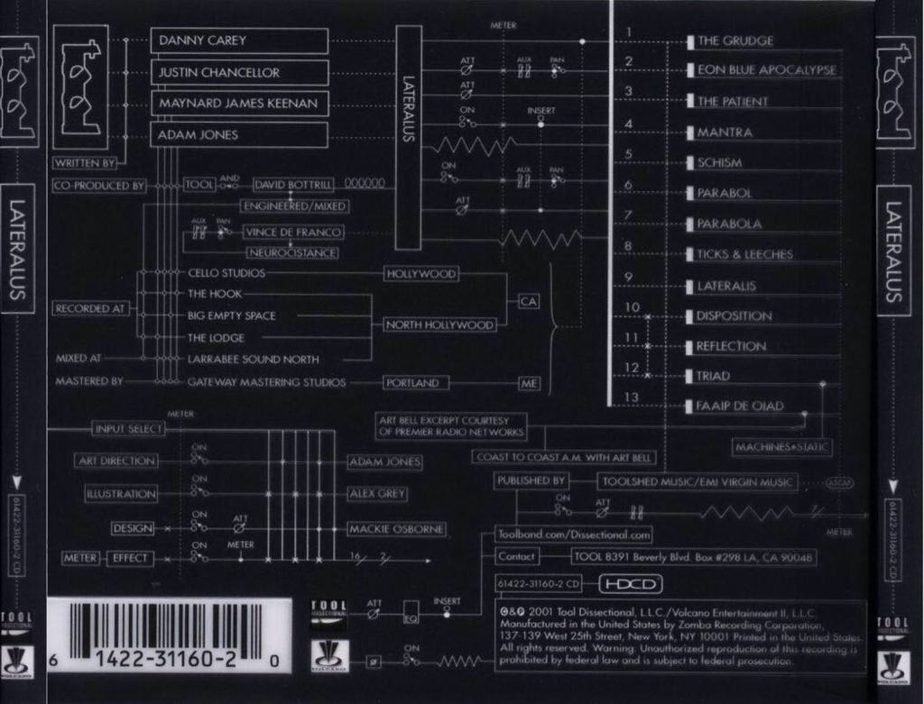 Lateralus - Tool (12” - 7851) music collectible - Main Image 2