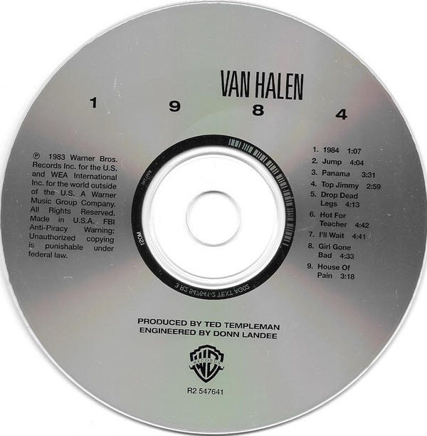 1984 - Van Halen (CD) music collectible [Barcode 081227991753] - Main Image 3