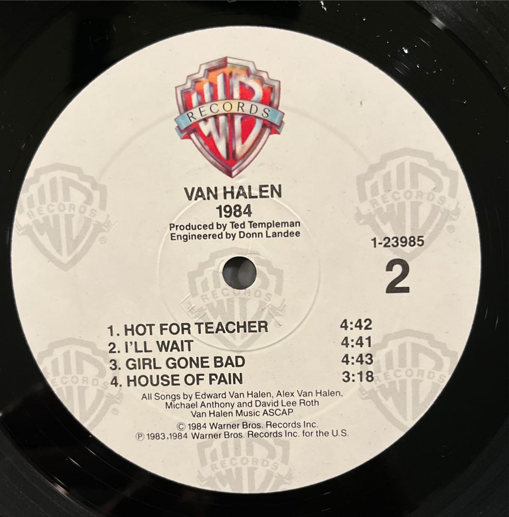 1984 - Van Halen (12” - 33) music collectible - Main Image 4