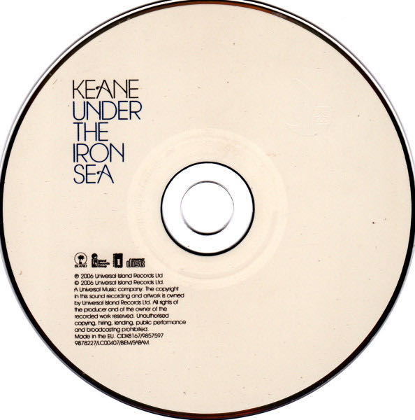 Under The Iron Sea - Keane (CD - 48) music collectible [Barcode 00602498575970] - Main Image 3