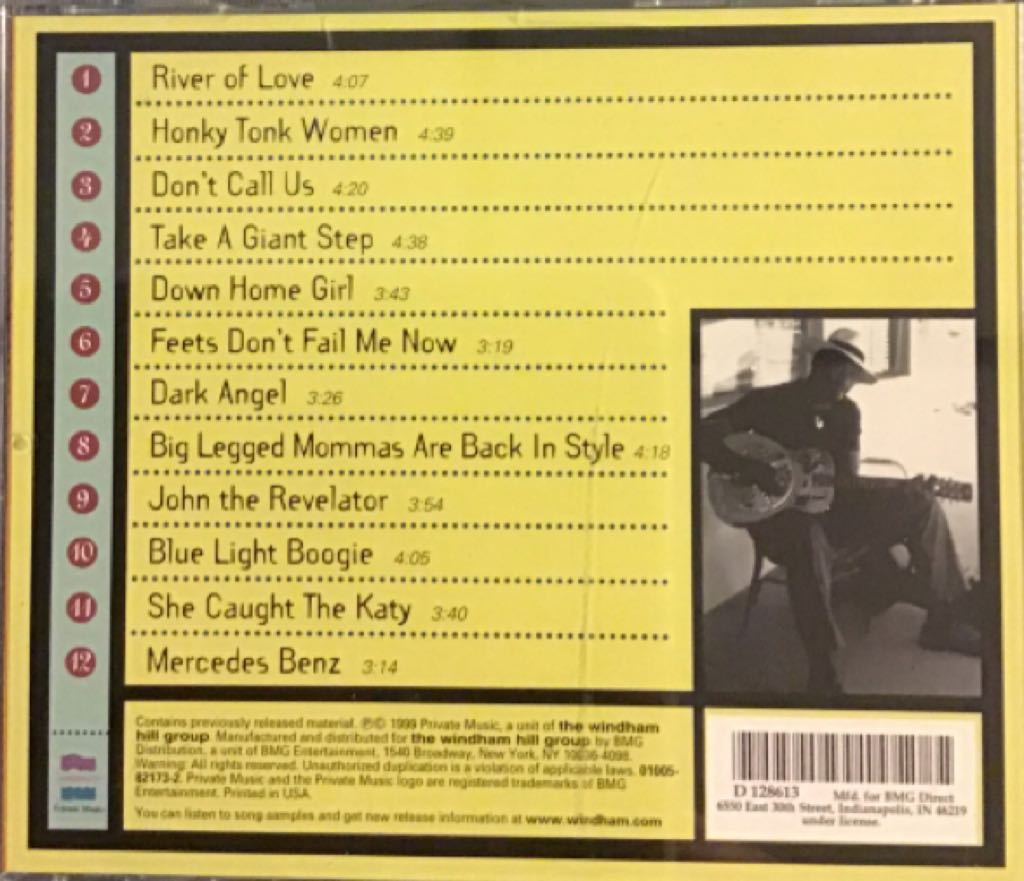 Blue Light Boogie - Taj Mahal (CD - 45) music collectible [Barcode 010058217329] - Main Image 2