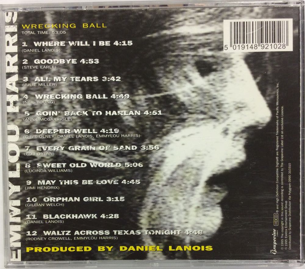Wrecking Ball - Emmylou Harris (12”) music collectible [Barcode 5019148921028] - Main Image 3