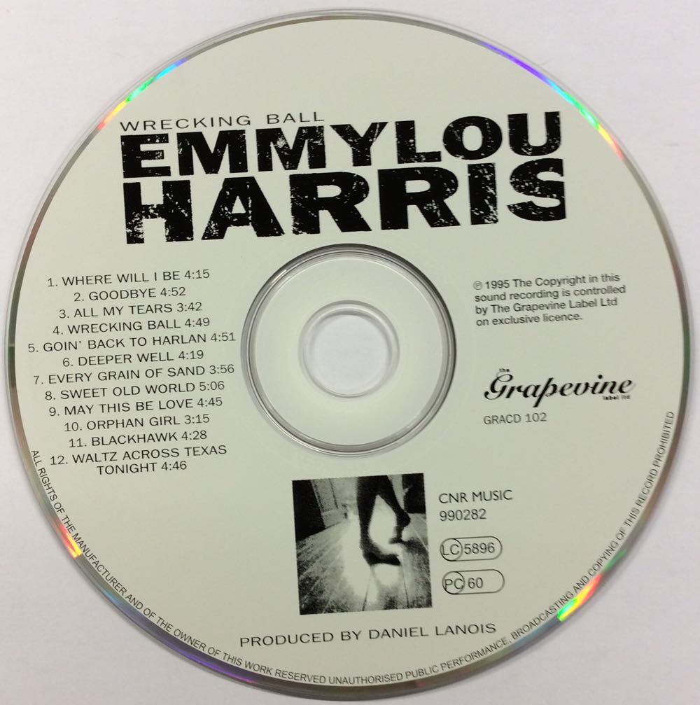 Wrecking Ball - Emmylou Harris (12”) music collectible [Barcode 5019148921028] - Main Image 4