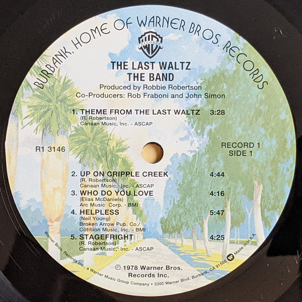 The Last Waltz - Band ,The (12”) music collectible [Barcode 081227964269] - Main Image 3