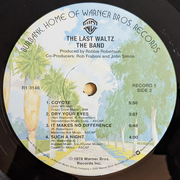 The Last Waltz - Band ,The (12”) music collectible [Barcode 081227964269] - Main Image 5
