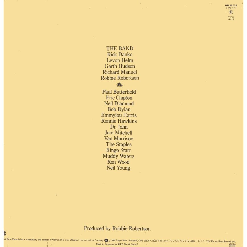 The Band The Last Waltz - The Band (CD - 135) music collectible - Main Image 2